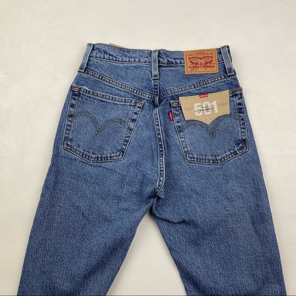 LEVI'S 501 Wedgie High Waist Jeans Re/Done - Picture 9 of 9